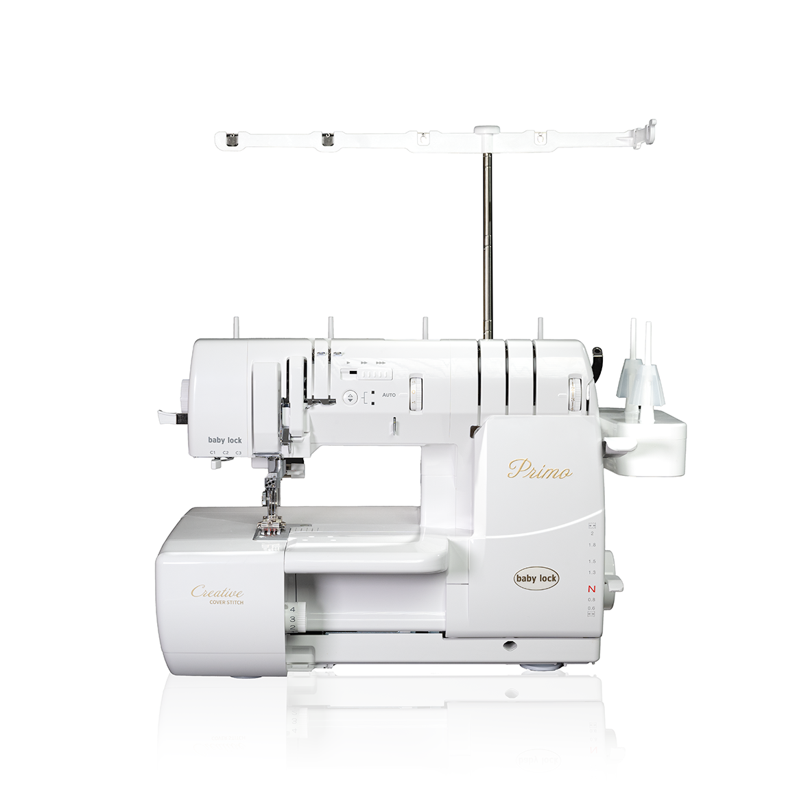 Front bilde av Baby Lock Primo